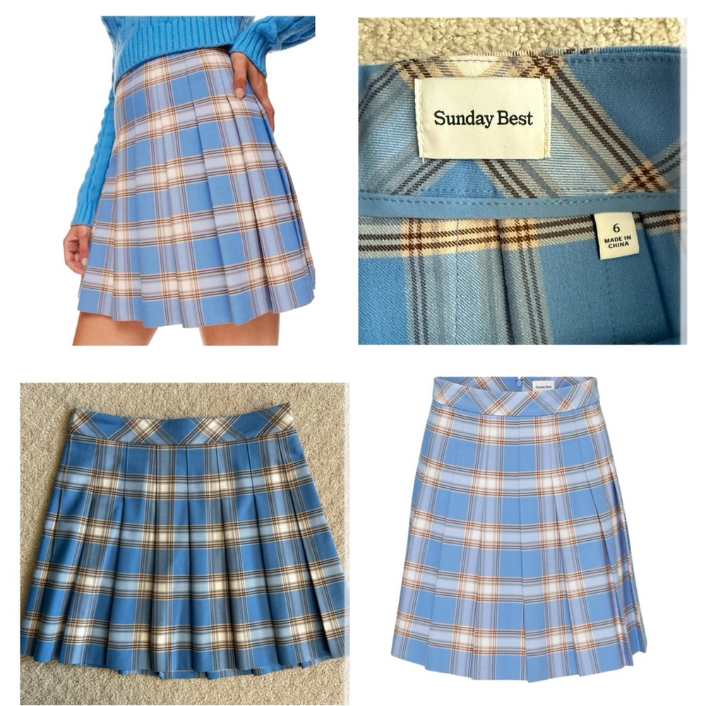 Aritzia Sunday Best Pleated Micro Mini Skirt